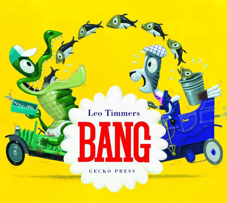 Bang book, Leo Timmers, book for preschoolers, book about cars