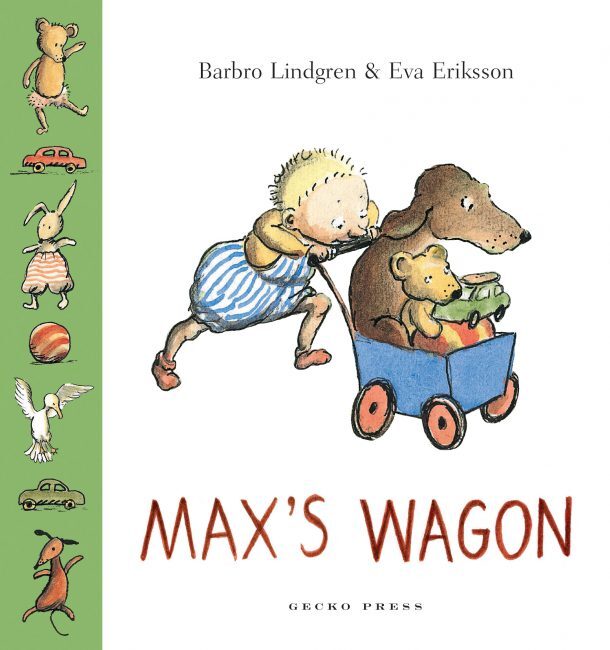 Max's Wagon book, Barbro Lindgren, Eva Eriksson, boardbook for kids