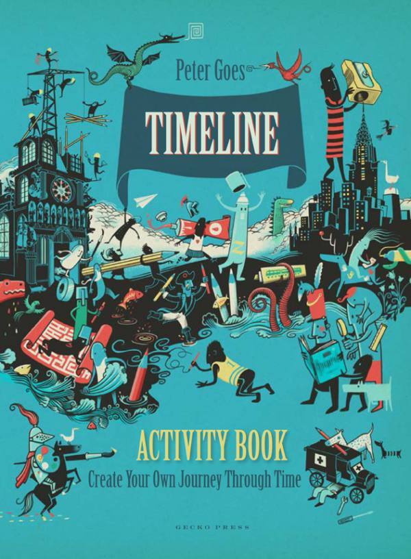 Timeline Activity Book cover Gecko Press