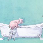 Oink by David Elliot. best books for Children. Funny children's book about a bath.
